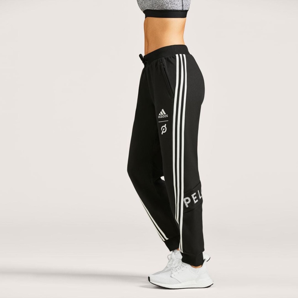 adidas X Peloton Unisex’s Sweatpants Sz L In Black/White